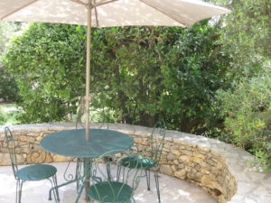 Terrasse olivier
